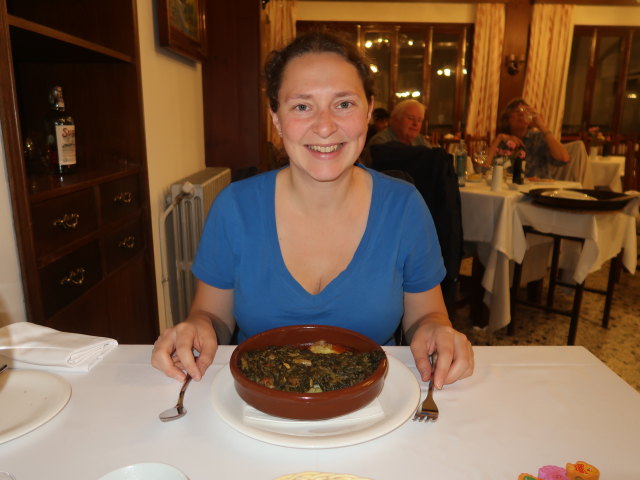 Sabine im Restaurant El Gu&iacute;a in S&oacute;ller (25. Nov.)