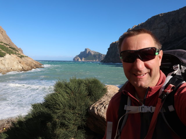 Ich in der Cala B&oacute;quer (27. Nov.)