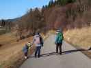Nils, Sabine und Ursa zwischen Breitenstein und Orthof