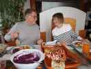 Papa und Mama im Haus meiner Eltern (24. Dez.)