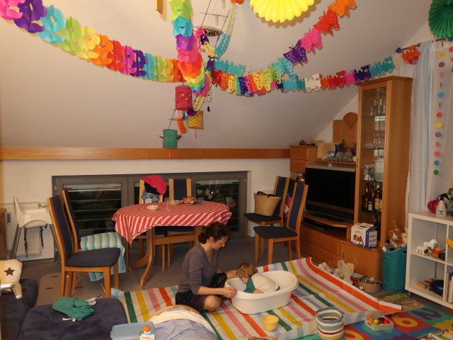 Sabine und Nils in unserer Wohnung