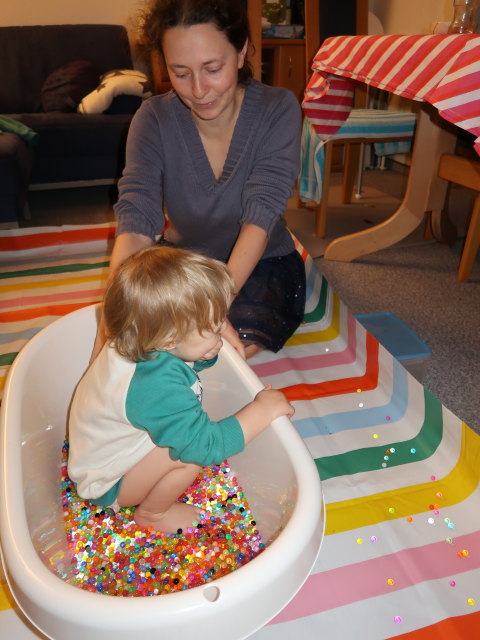 Nils und Sabine in unserer Wohnung