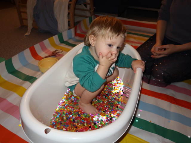 Nils und Sabine in unserer Wohnung