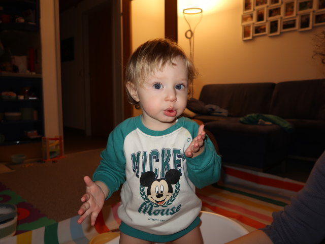 Nils in unserer Wohnung