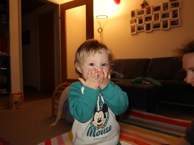 Nils und Sabine in unserer Wohnung