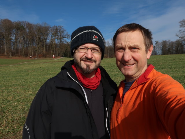 Markus und ich am H&ouml;nggerberg (9. Feb.)