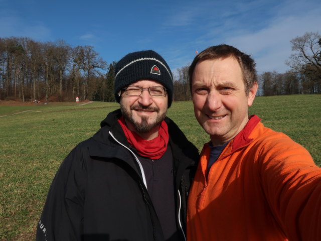 Markus und ich am H&ouml;nggerberg (9. Feb.)