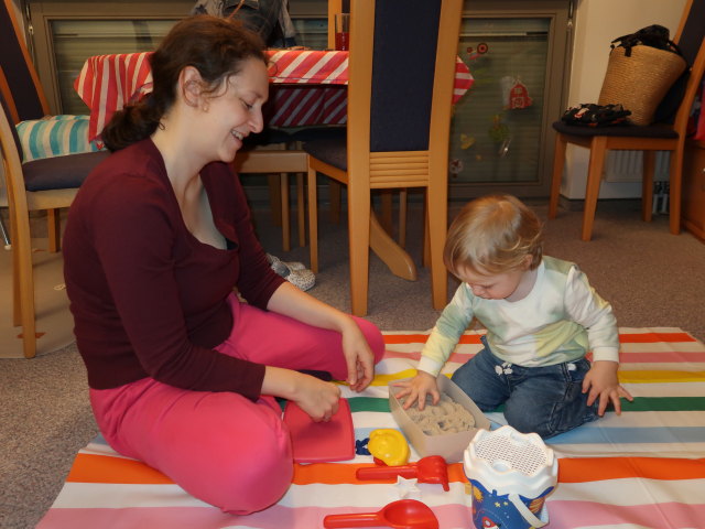 Sabine und Nils in unserer Wohnung