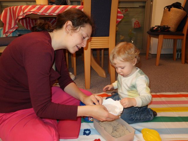 Sabine und Nils in unserer Wohnung