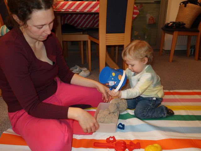 Sabine und Nils in unserer Wohnung