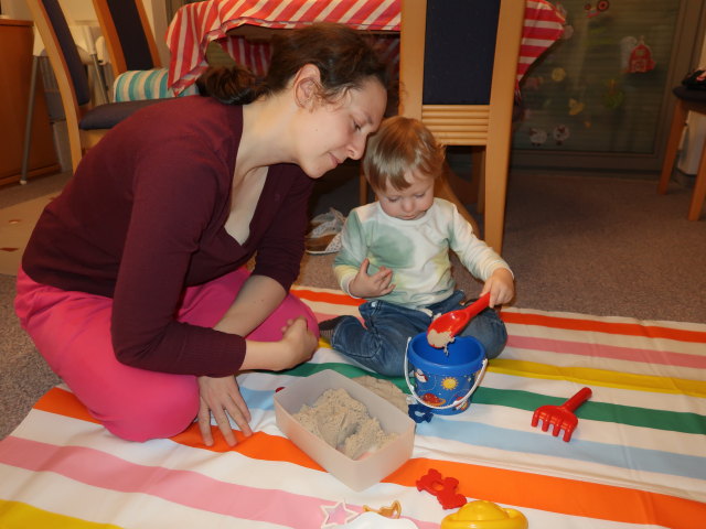 Sabine und Nils in unserer Wohnung