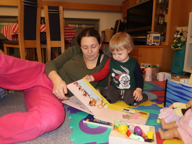 Sabine und Nils in unserer Wohnung