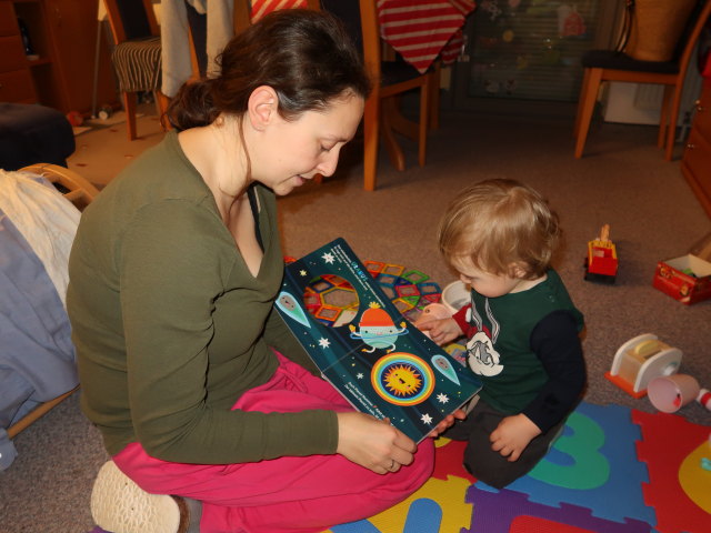 Sabine und Nils in unserer Wohnung