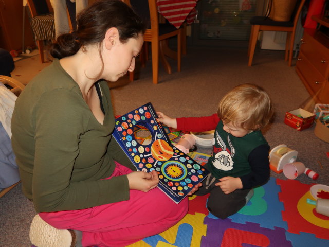 Sabine und Nils in unserer Wohnung