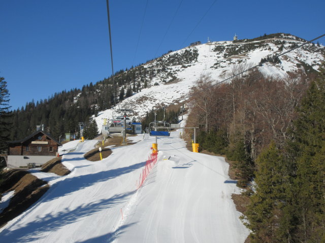 Snowpark vom Bodenbauerexpress aus