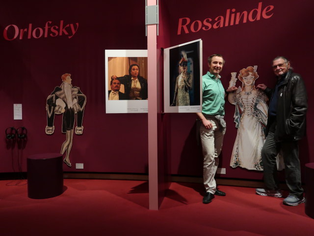 Ich und Papa in der Sonderausstellung '200 Jahre Johann Strauss'