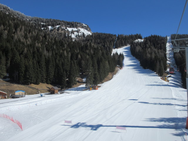 Piste Civetta von der Kabinenbahn Piani di Pezzè/Col dei Baldi aus (18. März)