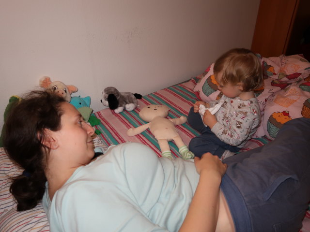 Sabine und Nils in unserer Wohnung