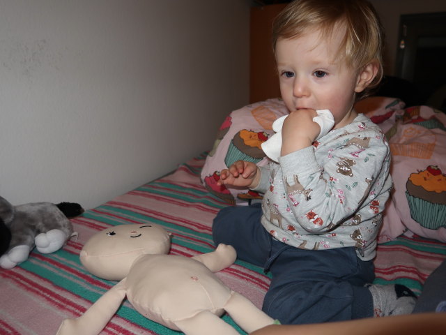 Nils in unserer Wohnung