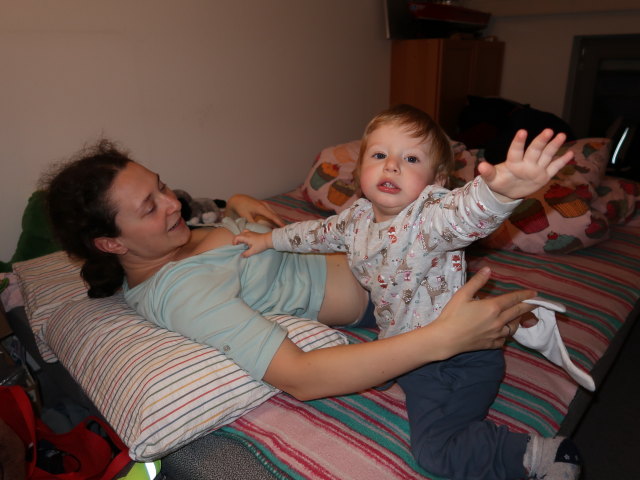 Sabine und Nils in unserer Wohnung