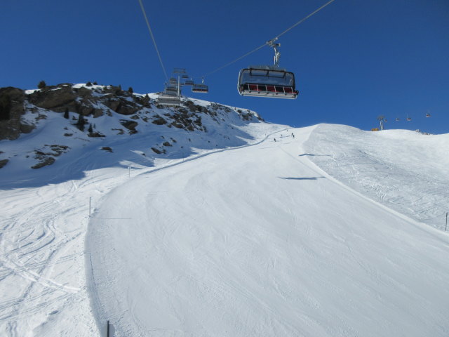 Steinbockpiste von der Sunna-Alm-Bahn aus