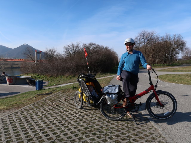 Nils und ich bei der Jedleseer Br&uuml;cke
