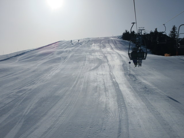 Hornabfahrt von der Gipfelbahn aus