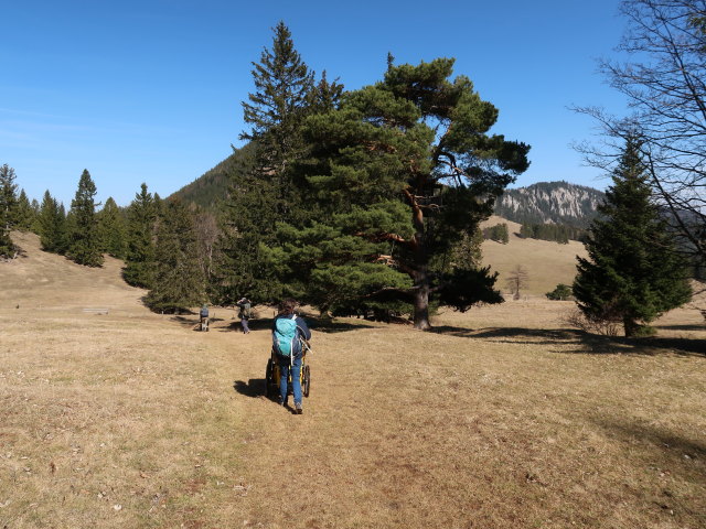 Hannelore, Manuel und Sabine zwischen Mamauwiese und Schoberkapelle