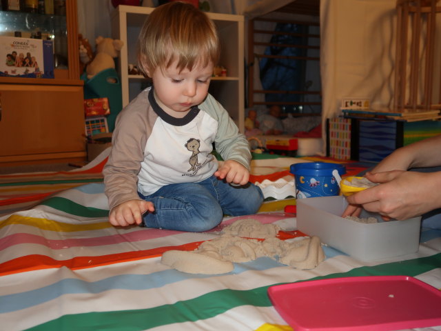 Nils in unserer Wohnung