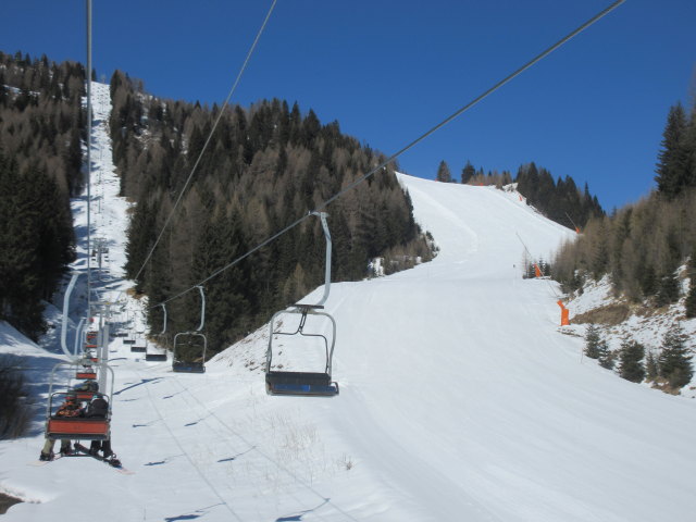 Piste Duel von der Sesselbahn Pioda aus (18. M&auml;rz)