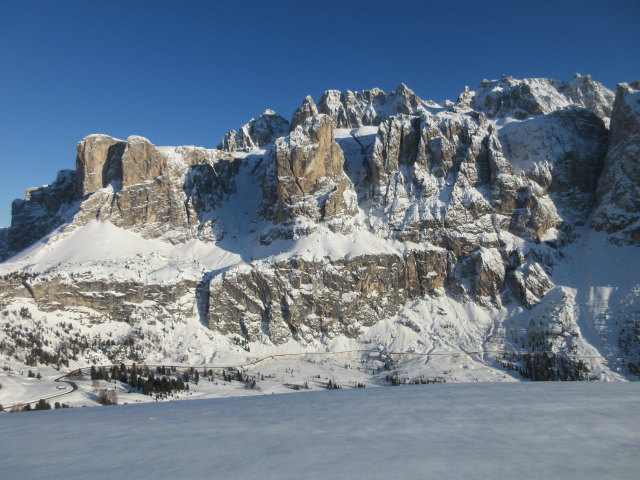 Sellagruppe vom Bustac aus (20. M&auml;rz)