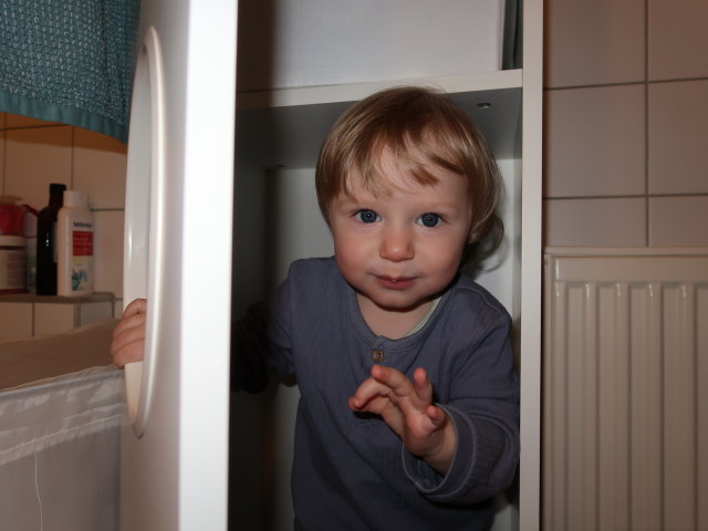 Nils in unserer Wohnung