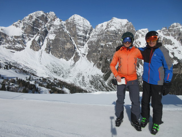 Ich und Stefan am Kreuzjoch, 2.110 m