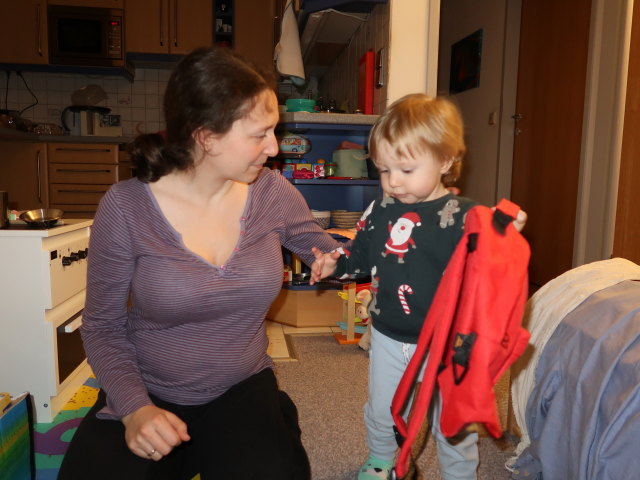 Sabine und Nils in unserer Wohnung