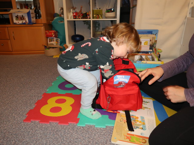 Nils und Sabine in unserer Wohnung