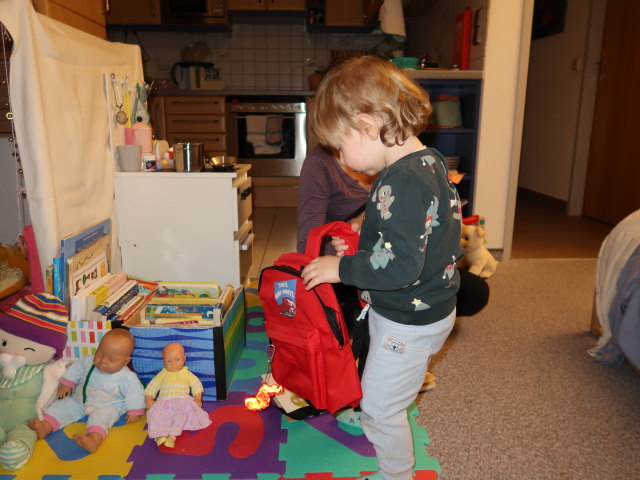 Sabine und Nils in unserer Wohnung