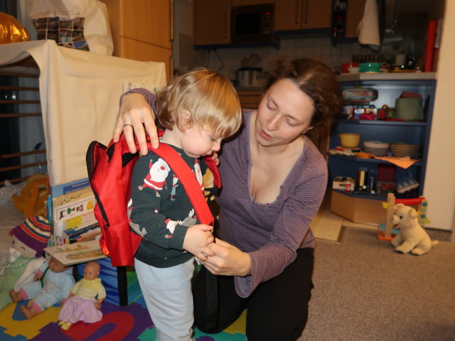 Nils und Sabine in unserer Wohnung