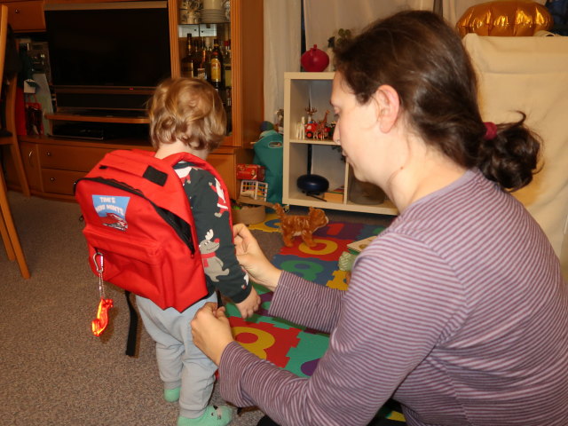 Nils und Sabine in unserer Wohnung