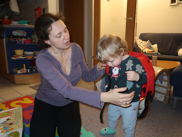Sabine und Nils in unserer Wohnung