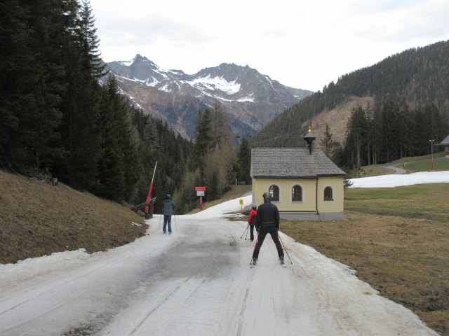 Melanie und Frank auf der Pardatschalpe, 1.665 m (20. Apr.)