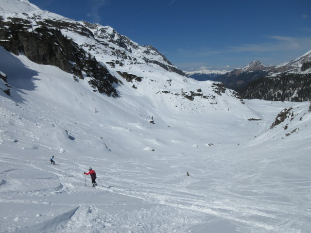 Frank und Melanie neben der Abfahrt Gr&uuml;nsee