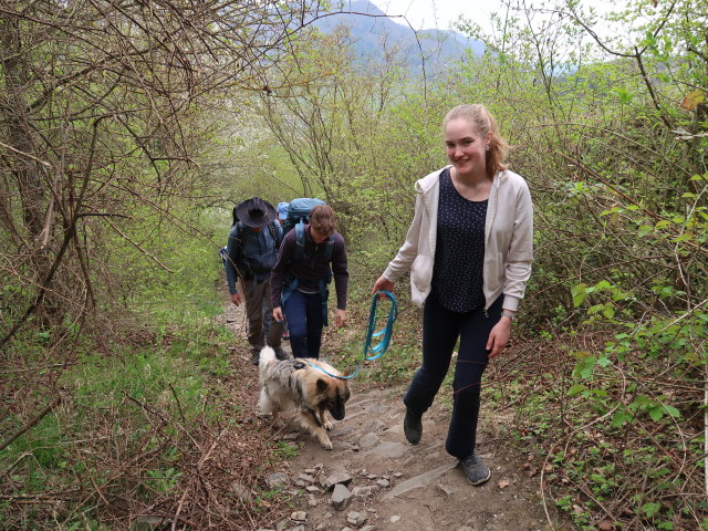 Stefan, Tim und Katja Lin zwischen Spitz an der Donau und Rotem Tor