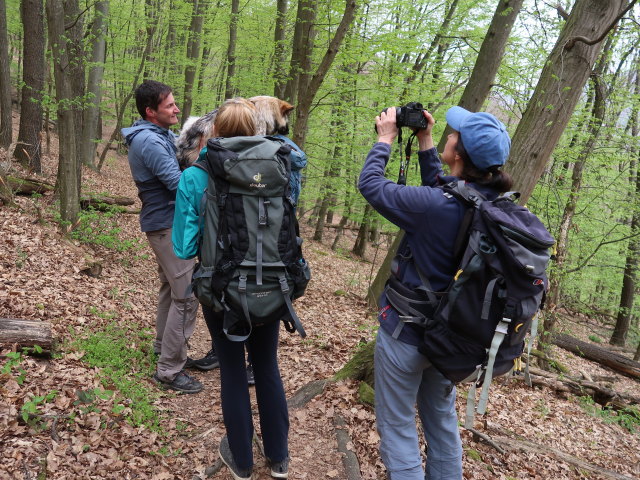 Stefan, Katja Lin und Sonja am Welterbesteig zwischen Mieslingtal und St. Michael