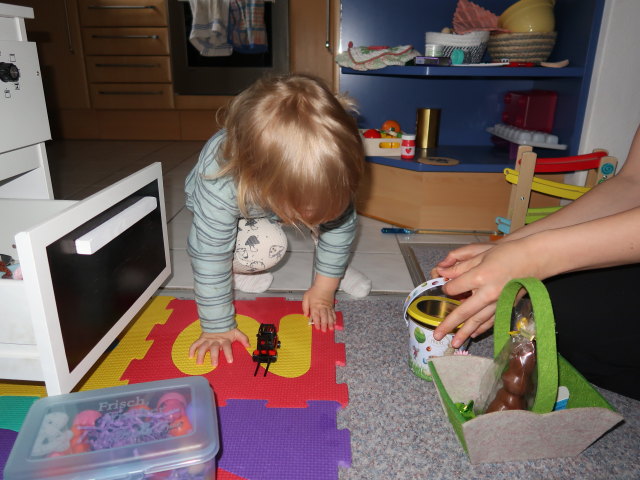 Nils und Sabine in unserer Wohnung