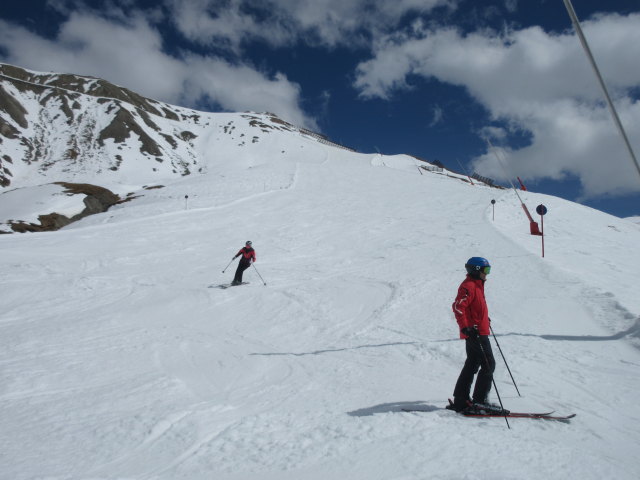 Melanie und Stefan auf der Piste 14b (22. Apr.)