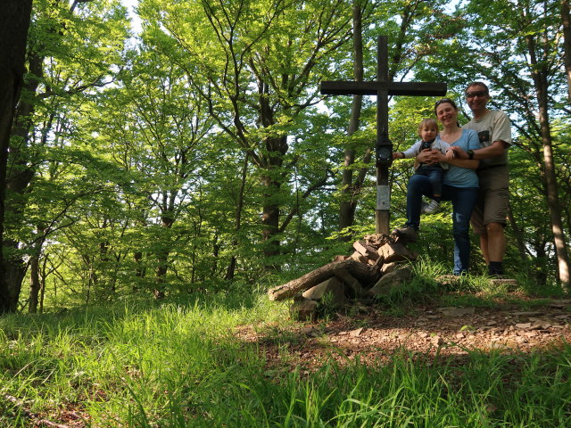 Nils, Sabine und ich am Feuersteinberg, 507 m