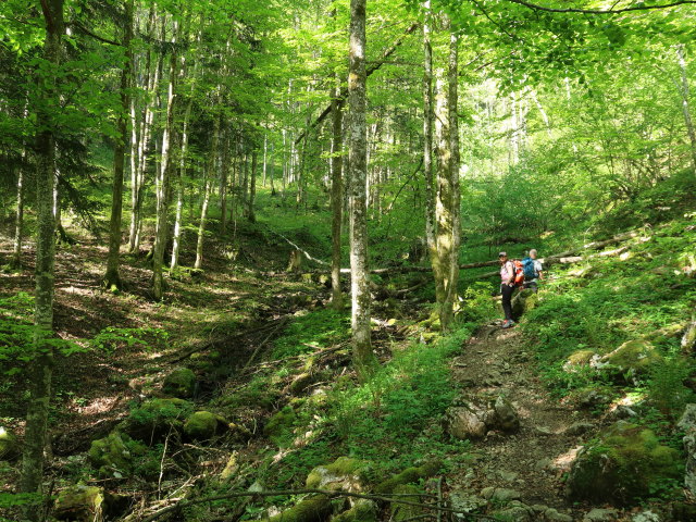 Melanie und Frank zwischen Brustwand und Dürntalalm