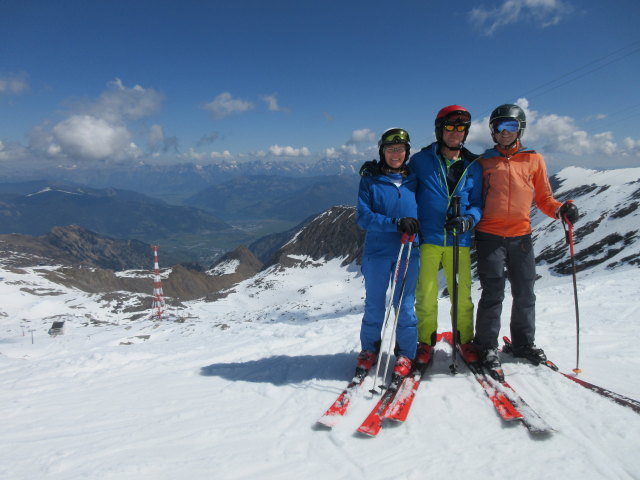 Sylvia, Andreas und ich auf der Schmiedingerpiste 1
