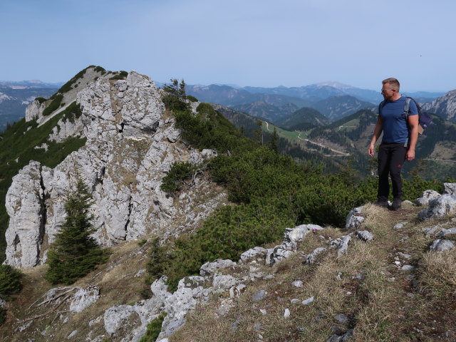 Mario zwischen Kleinem Wildkamm und Gro&szlig;em Wildkamm