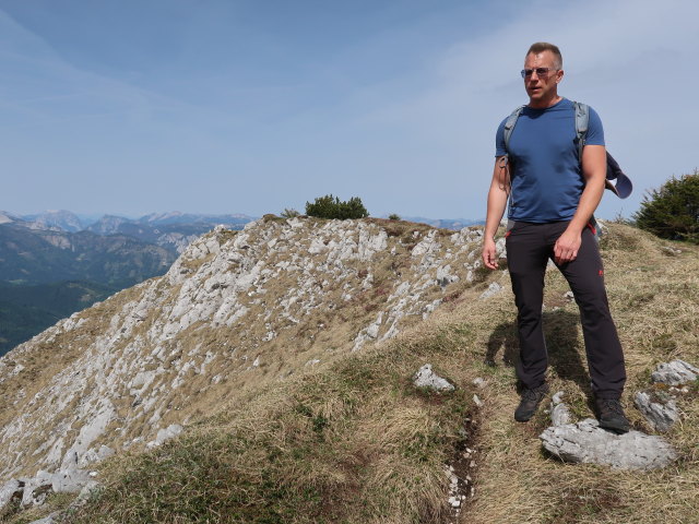 Mario zwischen Kleinem Wildkamm und Gro&szlig;em Wildkamm